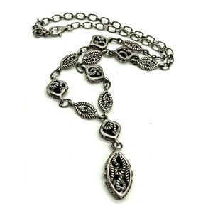 VINTAGE BARSE Sterling Silver Rope Scroll Link Necklace